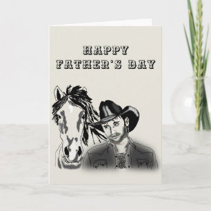 Tarjeta del Día del Padre Vaquero