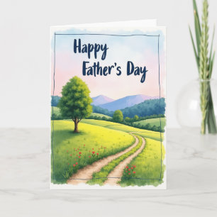 Tarjeta del Día del Padre Verdant Hills
