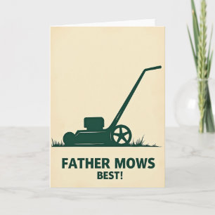 Tarjeta del Día del Padre Verdant Mower