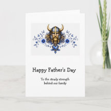 Tarjeta del Día del Padre Vikinga