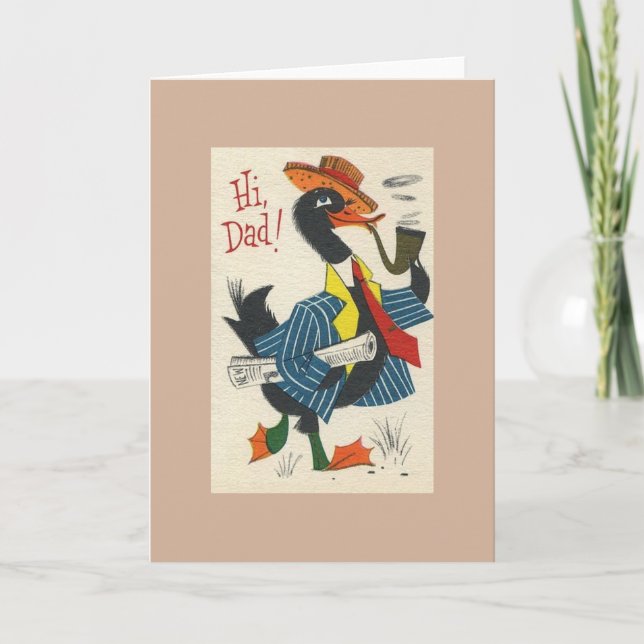 Tarjeta del Día del Padre Vintage (Anverso)