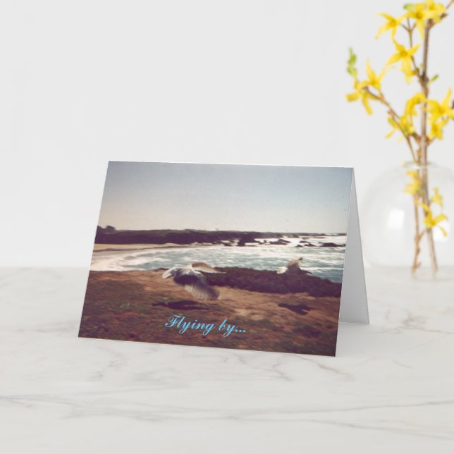 Tarjeta del Día del Padre Volando (flor amarilla)