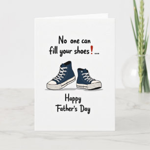Tarjeta del Día del Padre Zapatillas Índigo