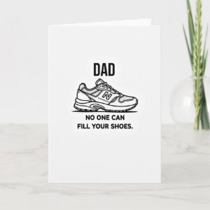 Tarjeta del Día del Padre Zapatos Geniales