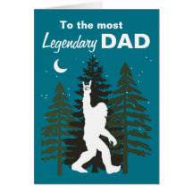 Tarjeta del Día del Padres de Sasquatch