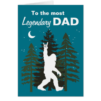 Tarjeta del Día del Padres de Sasquatch