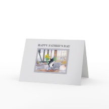 Tarjeta del Día del Padres - Perro de Frontera Col