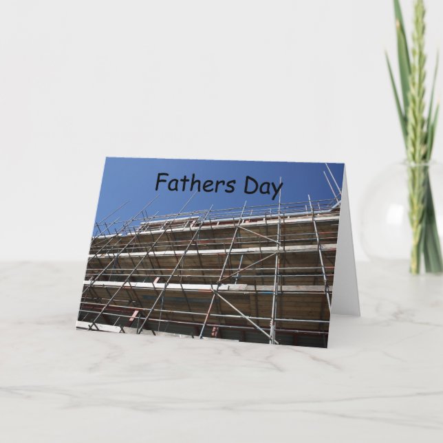 Tarjeta del Día del Padres Scaffolding (Anverso)
