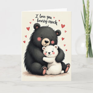 Tarjeta del Día del Precioso Abrazo de Oso