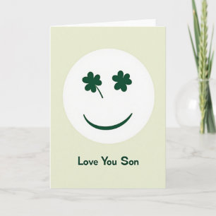 Tarjeta del Día del Shamrock Son Amor