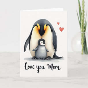 Tarjeta del Día del Tema de la Familia de Pájaros