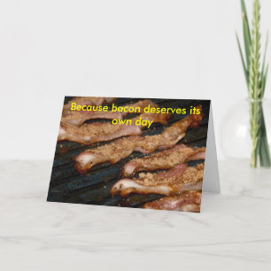 Tarjeta del día del tocino