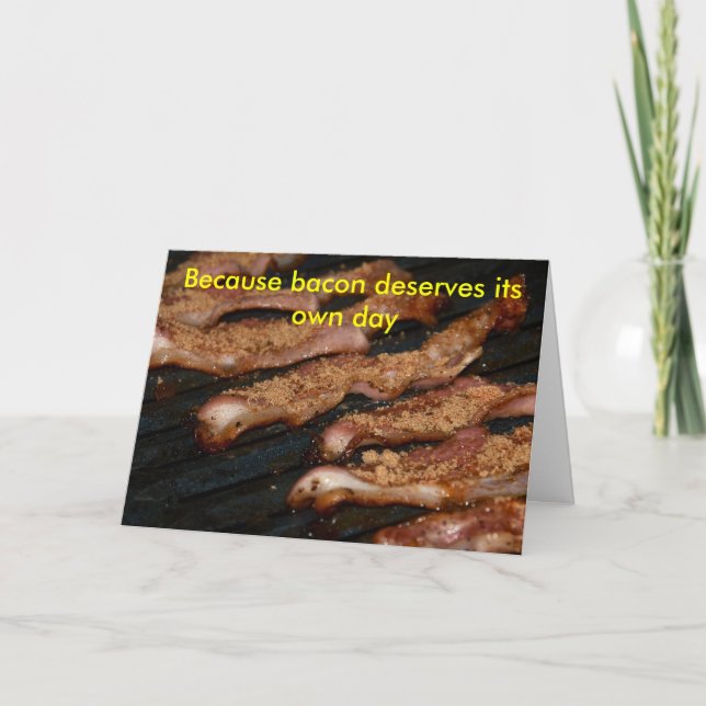 Tarjeta del día del tocino (Anverso)