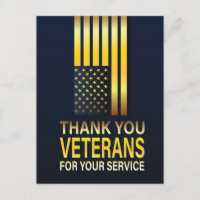 Tarjeta del Día del Veterano