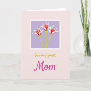 Tarjeta del Día Especial de Mamá Floral
