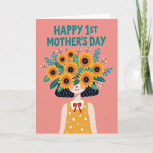 Tarjeta del Día Feliz con Lunares