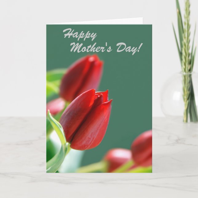 Tarjeta del Día Feliz de la Madre (Anverso)