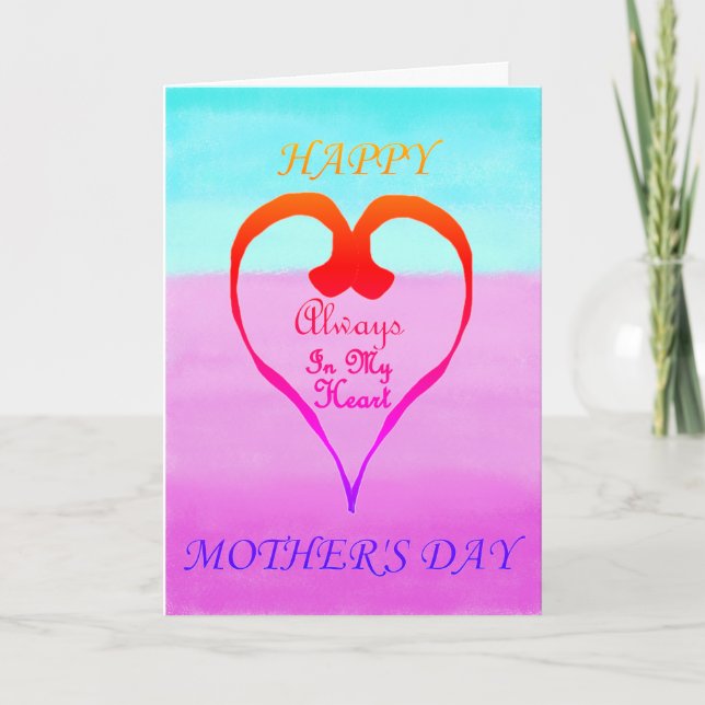 Tarjeta del Día Feliz de las Madres (Anverso)