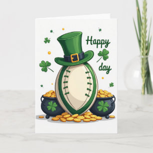 Tarjeta del Día Feliz del Fútbol Afortunado