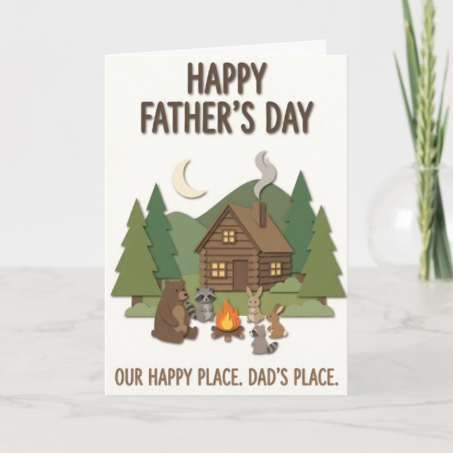 Tarjeta del Día Feliz del Padre (Anverso)
