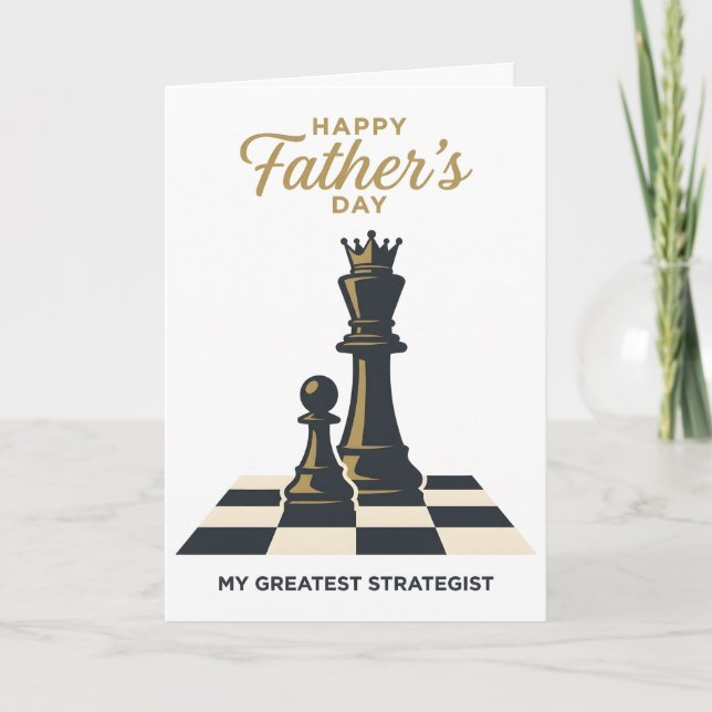 Tarjeta del Día Feliz del Padre (Anverso)