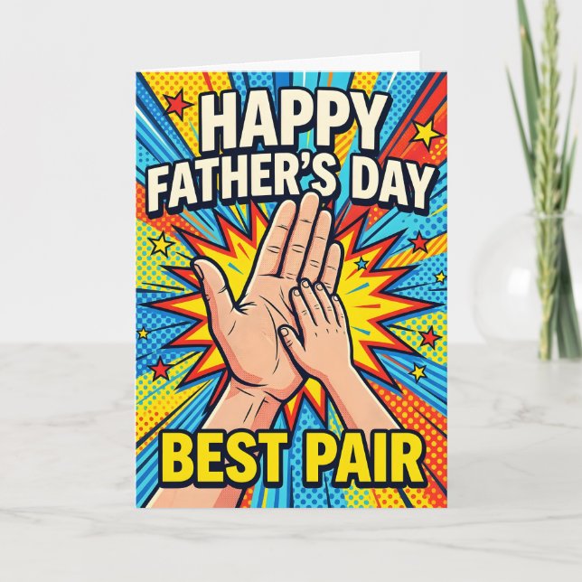 Tarjeta del Día Feliz del Padre (Anverso)