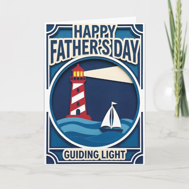 Tarjeta del Día Feliz del Padre (Anverso)