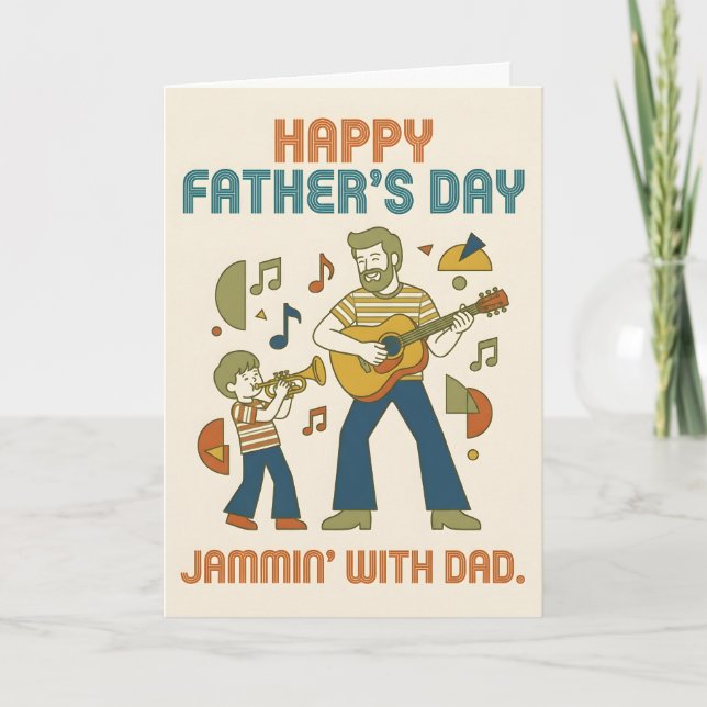 Tarjeta del Día Feliz del Padre (Anverso)