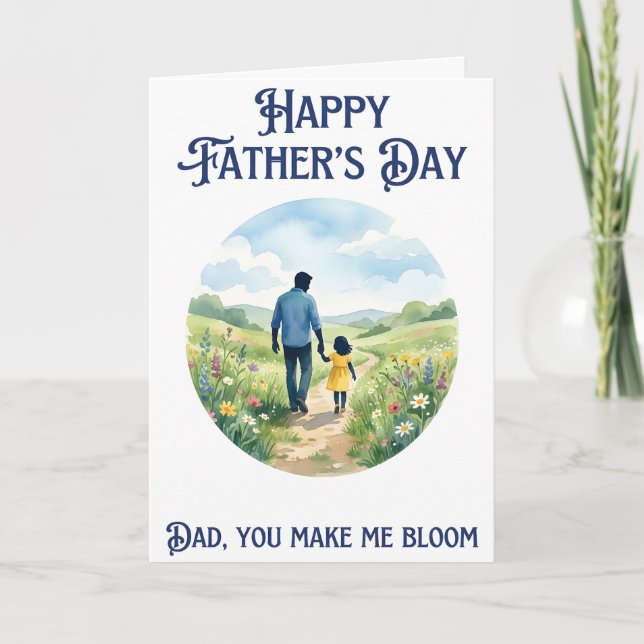Tarjeta del Día Feliz del Padre (Anverso)
