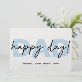 Tarjeta del Día Feliz del Papá, Regalo Personaliza