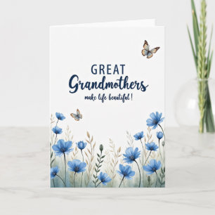 Tarjeta del Día Floral de las Abuelas de la Marina