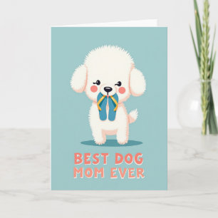 Tarjeta del Día Floral de Mamá Perruna