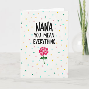 Tarjeta del Día Floral de Sweet Nanas