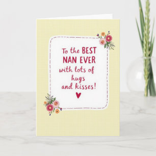 Tarjeta del Día Floral de Sweet Nans