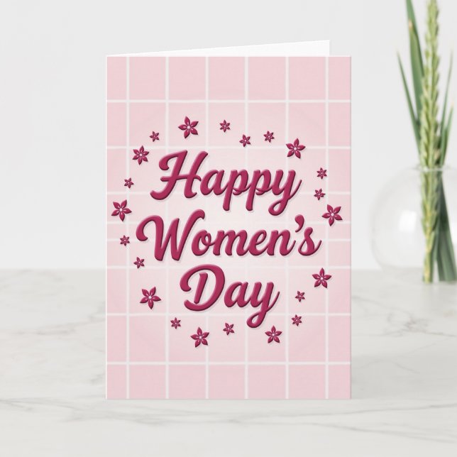 Tarjeta del Día Internacional de la Mujer (Anverso)