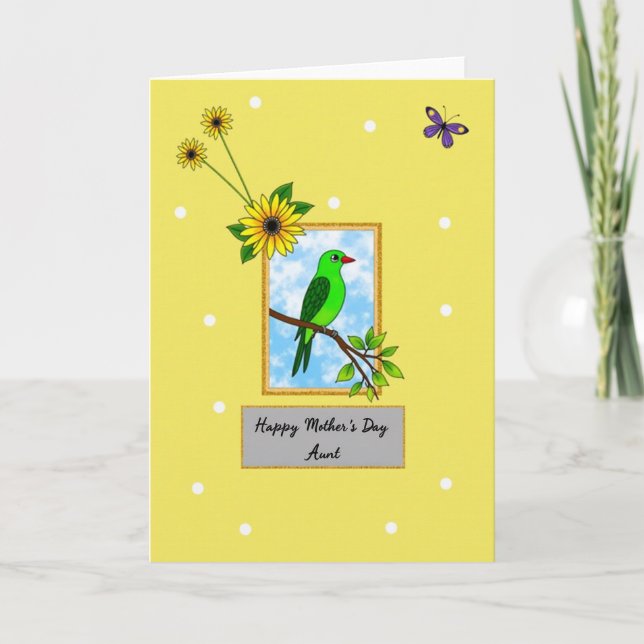 Tarjeta del Día Más Dulce de Girasol (Anverso)