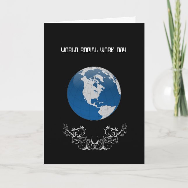 Tarjeta del Día Mundial del Trabajo Social (Anverso)