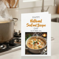 Tarjeta del Día Nacional de la Sopa de Mariscos