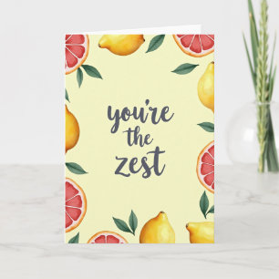 Tarjeta del Día Zesty eres el mejor