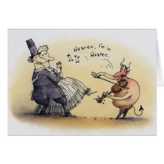 Tarjeta del diablo del baile