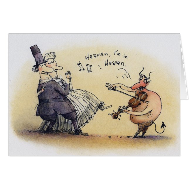 Tarjeta del diablo del baile (Anverso (Horizontal))