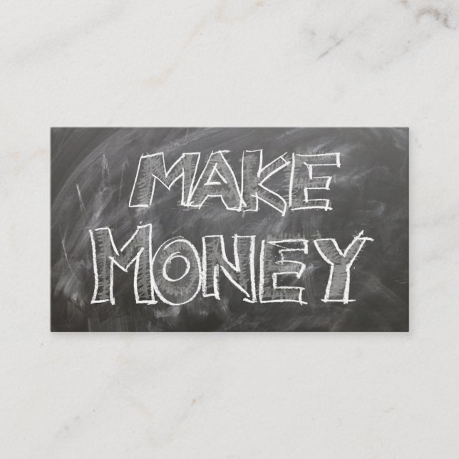 Tarjeta del dinero del estilo del tablero de tiza (Anverso)