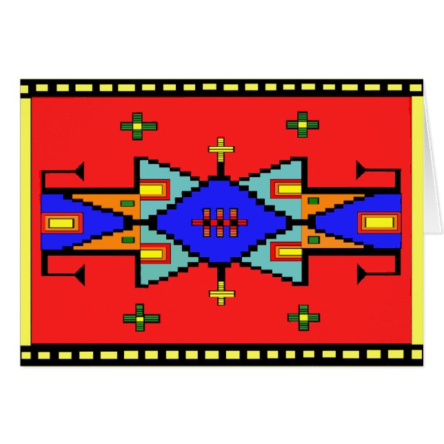 Tarjeta del diseño de la manta de los sueños de (Anverso (Horizontal))