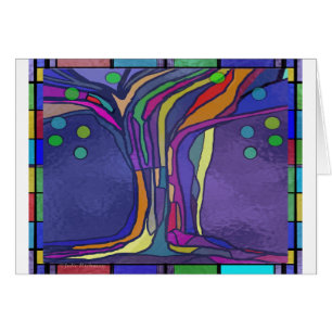 Tarjeta del diseño del vitral