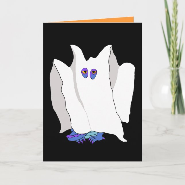 Tarjeta del dragón de Halloween (Anverso)