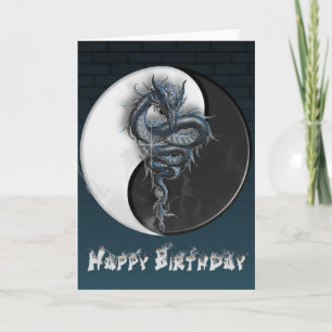 Tarjeta del dragón de Yin Yang