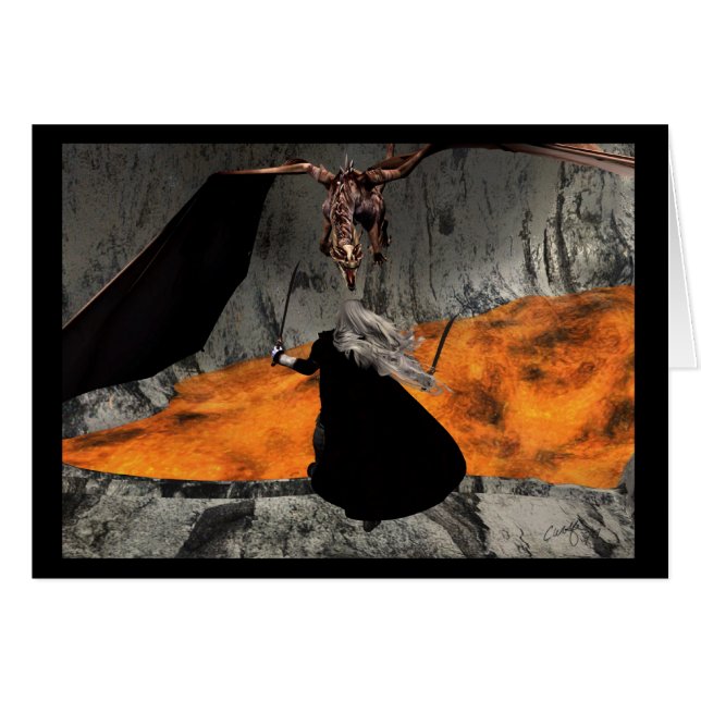 Tarjeta "del duelo" (Anverso (Horizontal))