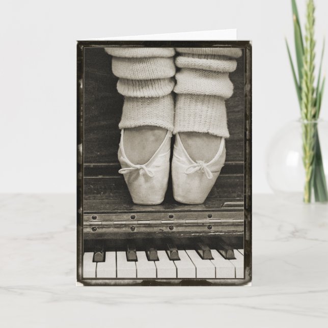 Tarjeta del dúo del ballet del piano (Anverso)