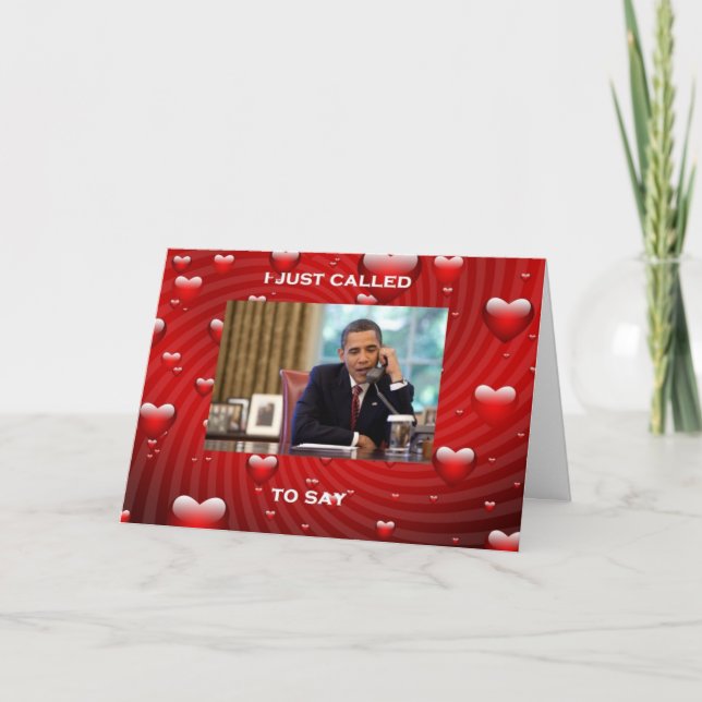 Tarjeta del el día de San Valentín de Barack Obama (Anverso)