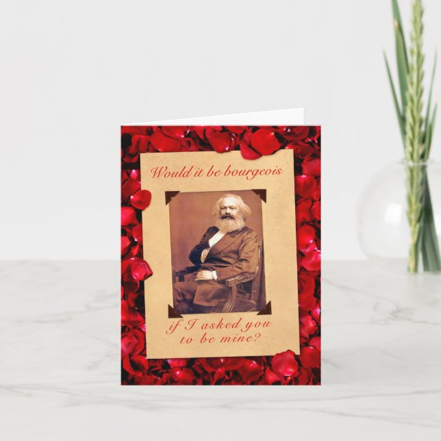 Tarjeta del el día de San Valentín de Karl Marx (Anverso)